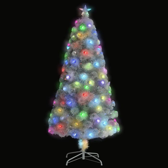VidaXL Pre-lit Artificial Christmas Tree, Christmas Tree with LEDs, Holiday Decoration, Indoor Party Ornament 328449