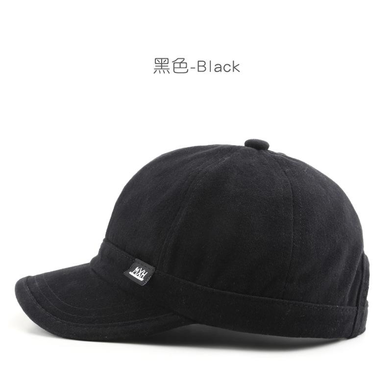 Short Brim Baseball Cap Cotton Men Women Soft Vintage Dad Hat Adjustable Trucker Style Low Profile Cap