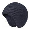 New thickened knitted wool hat men's winter warm pullover hat cold and windproof bag head cold hat ear protector children