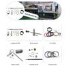 500PCS 3X7.2/4X9mm  Diesel Fuel Injector Pump Nozzle Seal Washer Aluminium Rings Repair Kits for AOWEI STR CUMMINS BOSCH