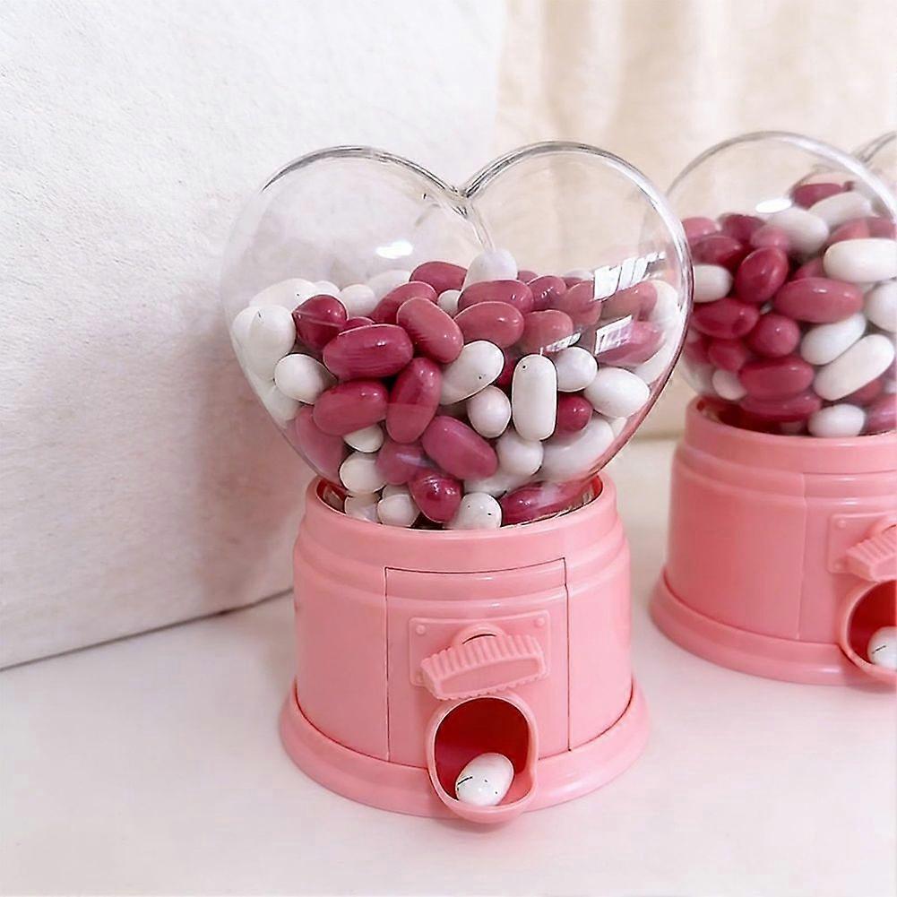 Heart Shaped Candy Dispenser, Fun Gumball Machine for Home & Office, Sweet Treat Dispenser for  Valentine's Day Party Favors
