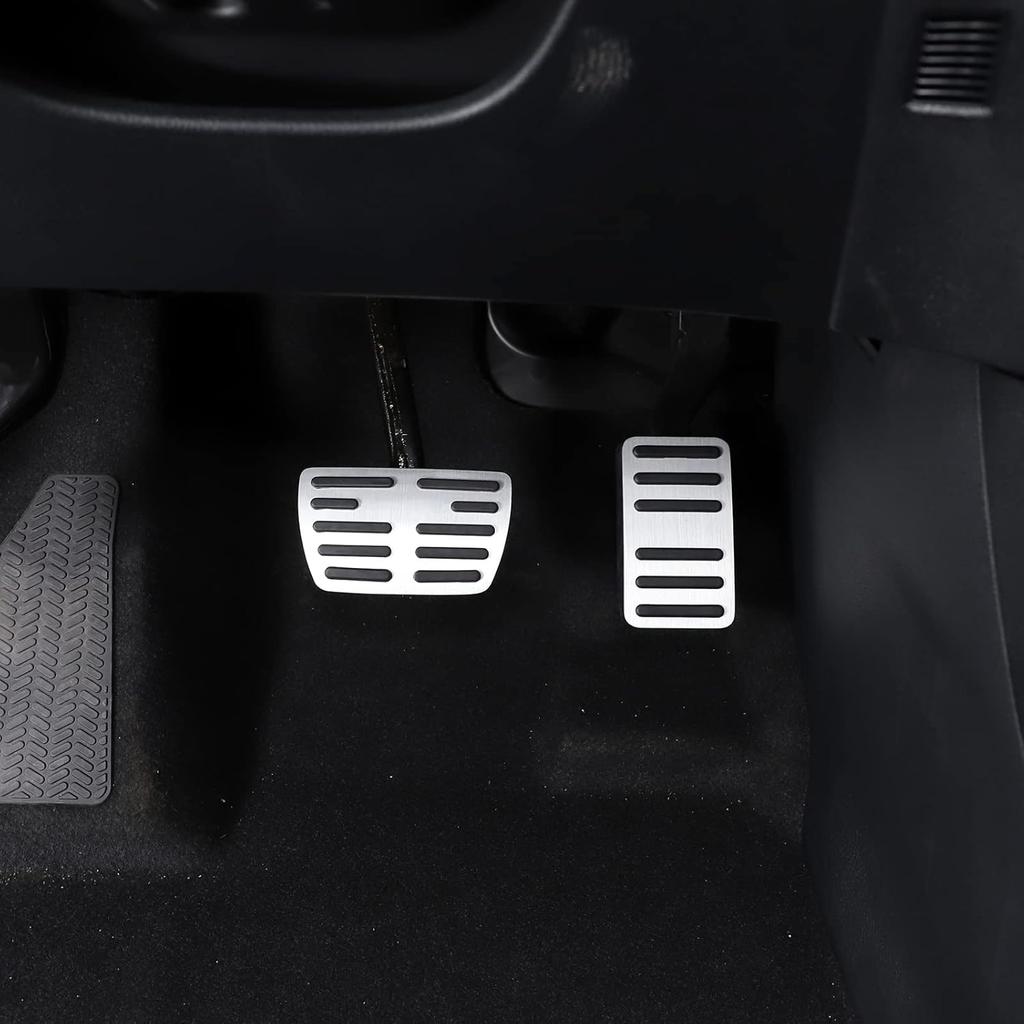 Aluminum Pedal Covers Set for Honda Pilot 2016-2022, Non-Slip Performance Brake & Accelerator Foot Rest Pedal