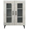 Vidaxl Cabinet, Concrete Grey, 69.5X34X90 Cm, Wood-Based Material