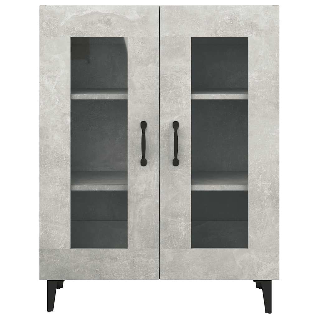 Vidaxl Cabinet, Concrete Grey, 69.5X34X90 Cm, Wood-Based Material