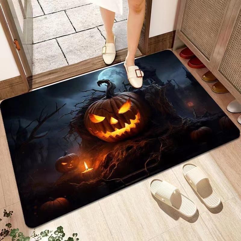 Carpets, door entrance, living room, bedroom, Halloween, family entrance, festive party, home decoration