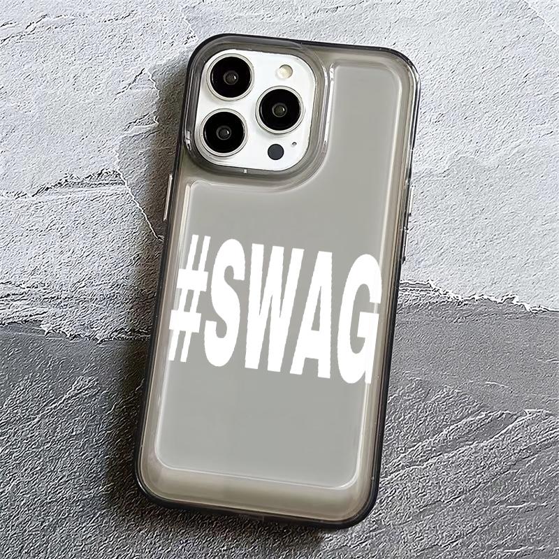 Black And White Swag Phone Case For IPhone 17 17Air 11 12 13 14 15 16 17 Pro Max 16 Plus Cover Funda Bumber Coque