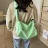 2025 Summer Versatile Solid Color Casual Shoulder Sports Bag - Lightweight Crossbody for College Students