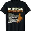 10 Things I Want In Life Horse Lover Horseman Equestrian T Shirt