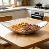 Fruit Plate Transparent Kitchen Storage Jar Safe Food Contact Snack Organizer for Snacks Vegetables Dried Fruits
