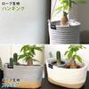 YAMAZEN Hanging Planter for hanging ornamental can store with cotton hemp Ivory Cover, plants, 3-4 pots, hooks, rope, string, simple, interior,