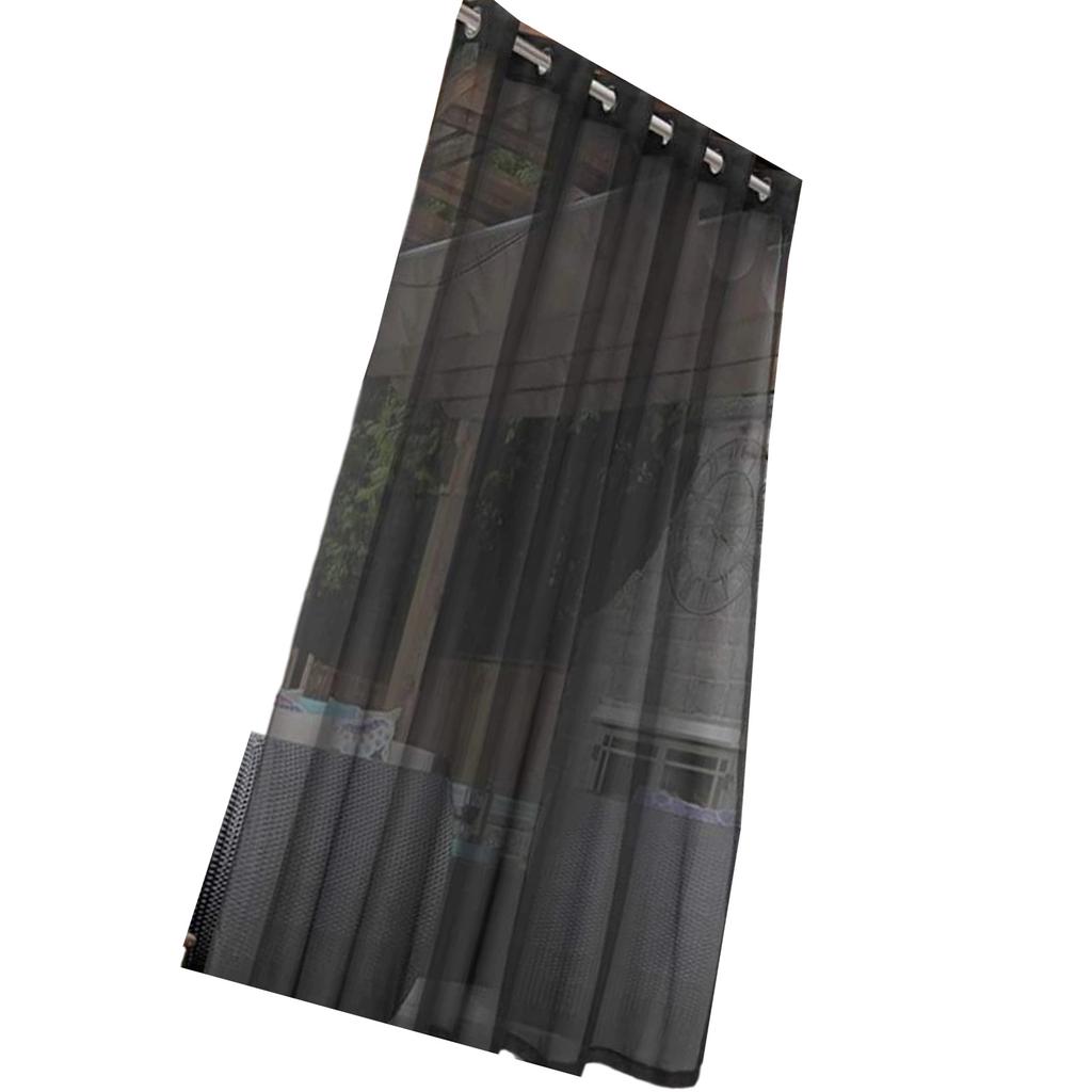 Transparent Weatherproof Outdoor Curtains with Eyelets Waterproof Voile Curtains for Patio Gazebo
