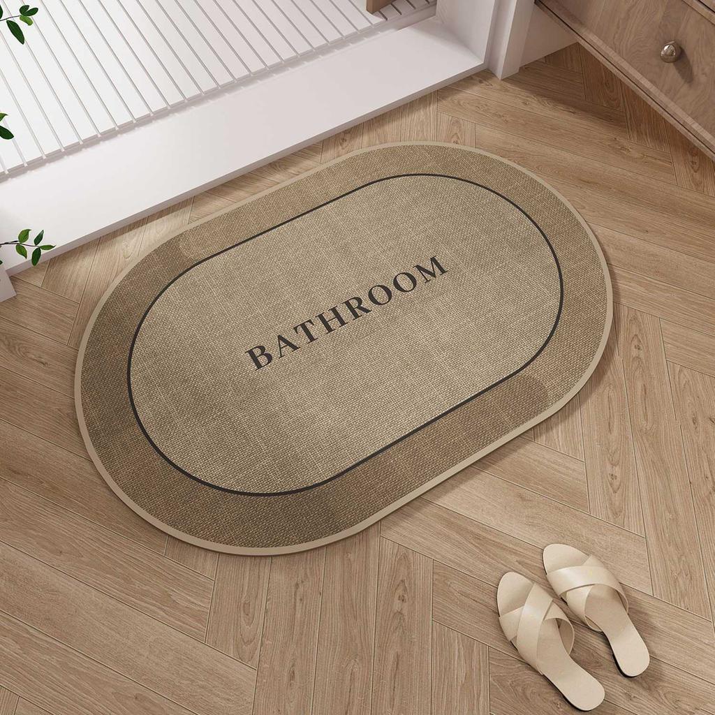 Bathroom Linen Floor Mat, Toilet, Toilet Door Strong Absorbent Non-Slip Foot Pad, Toilet Door Quick-Drying Carpet