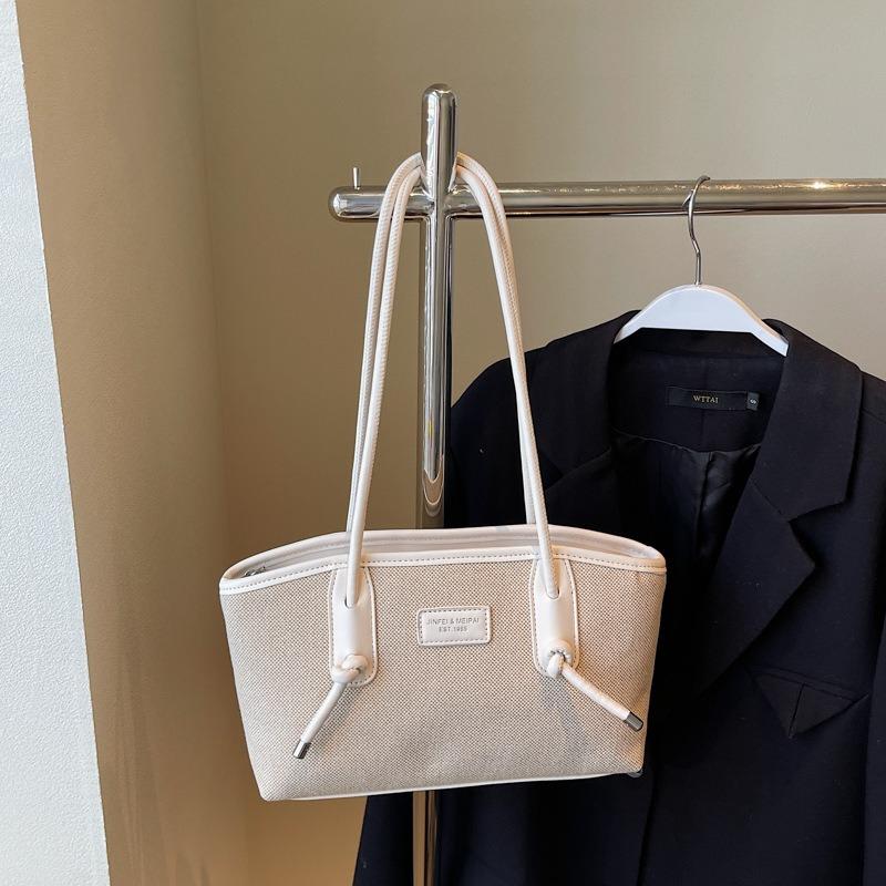 Spring and Summer New Leisure Niche Shoulder Bag Large-capacity Bag Female Tote Bag College Student Class Commuter Bag