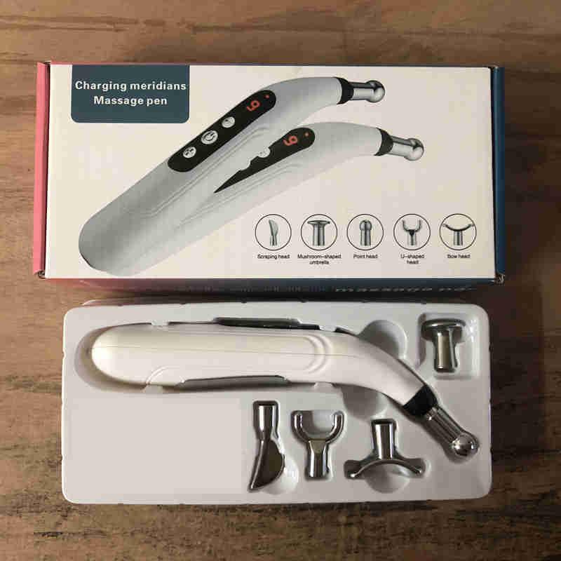 5-in-1 Electronic Massage Pen, Acupuncture Pen,Pain Relief Therapy, Battery/charging Powerful Energy Pen Relief Pain Tools