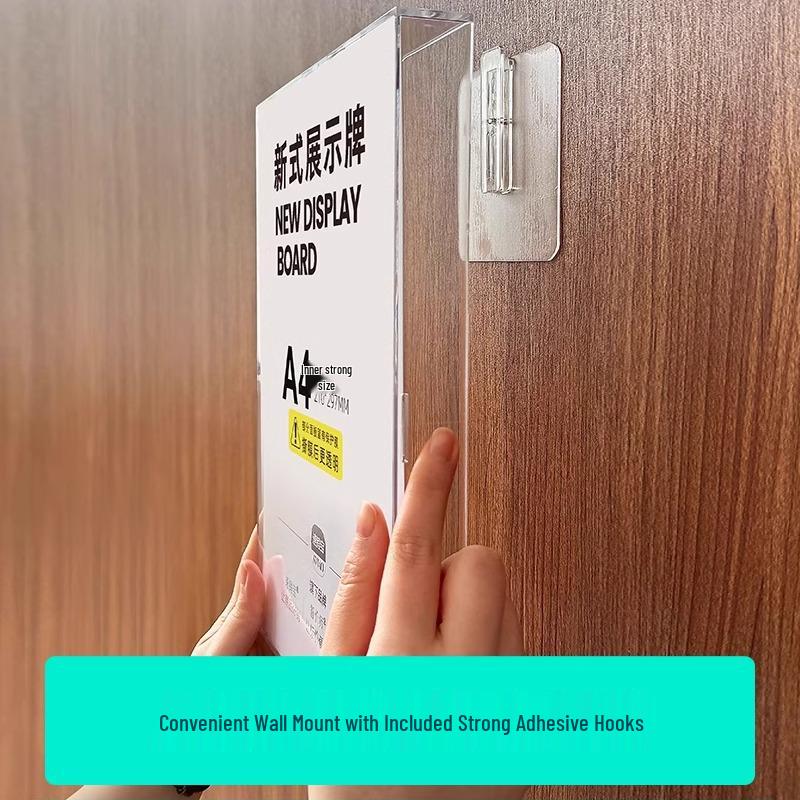 A4 Wall-Mounted Acrylic Award & Certificate Display Frame