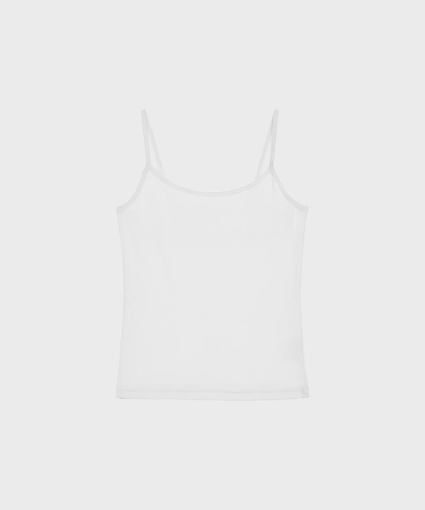 Alkialka Lace Trim Sleeveless (White)