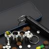 New Hot Aluminum Waterproof Pill Box Case, Portable Mini Sealed Organizer Tablet, Travel Medicine Vitamin Oils Storage Container