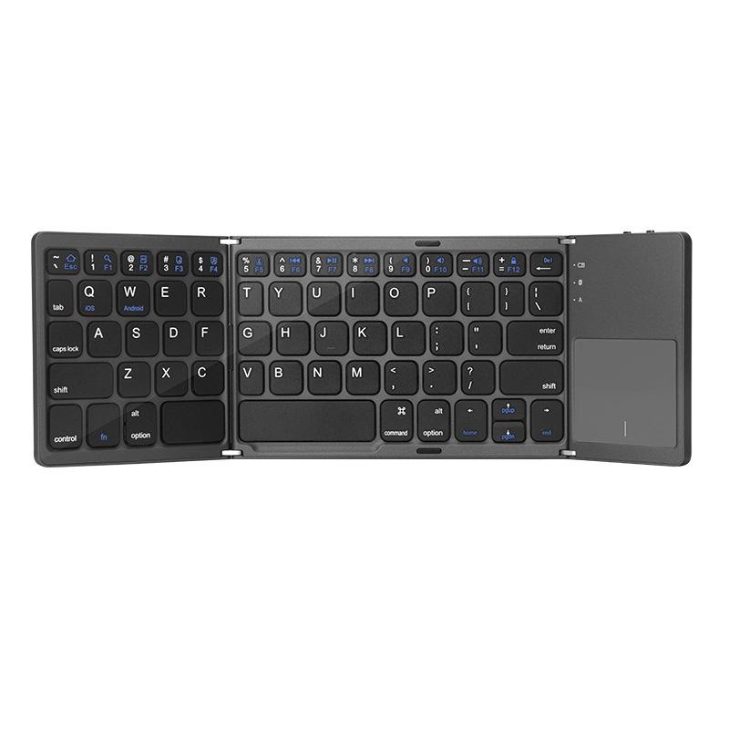 Ultra-thin Foldable Wireless Bluetooth Keyboard with Touchpad for iPad