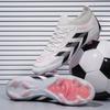 New Football Shoes Ag Spikes Seamless Fly Weaving Boys And Girls Professional Game Actual Training Football Shoes