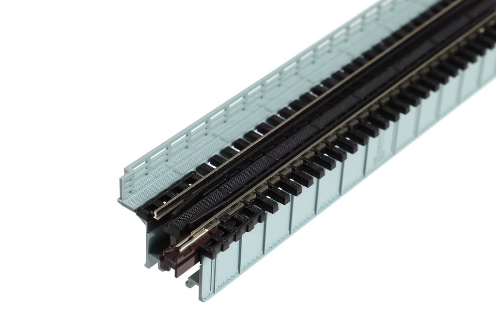 KATO N Gauge Single Track Deck Girder Model Railroad Supplies Bridge, Grey, 20-462,
