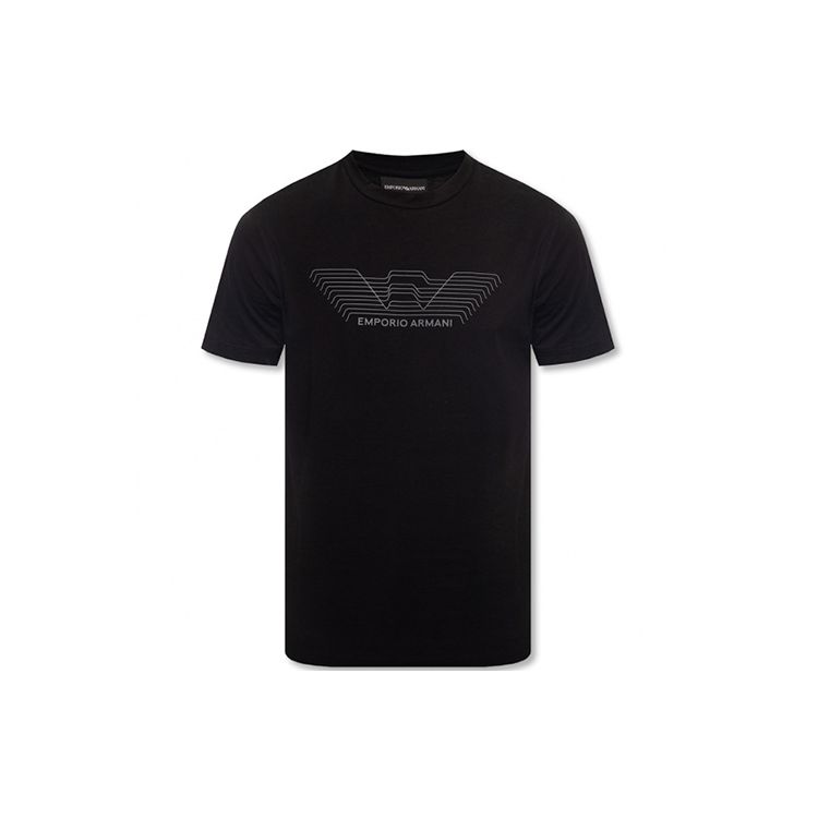 Emporio Armani Rond Hals Logo T-shirt Heren tops Zwart 3L1TFD-1JPZZ-0999 M