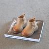 botas 2025Girls Boots New Autumn Winter Boys Ankle Boots British Style Children Chain Shoes Zip Trendy Baby Short Boots botines
