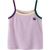 Minibala Baby Girls' Soft Breathable Color Block Summer Tank Top
