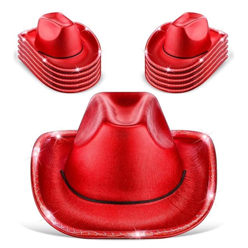 Composite Light Up Cowgirl Hat Comfortable Cowboy Hat Durable Space Cowgirl Hat  Outdoor