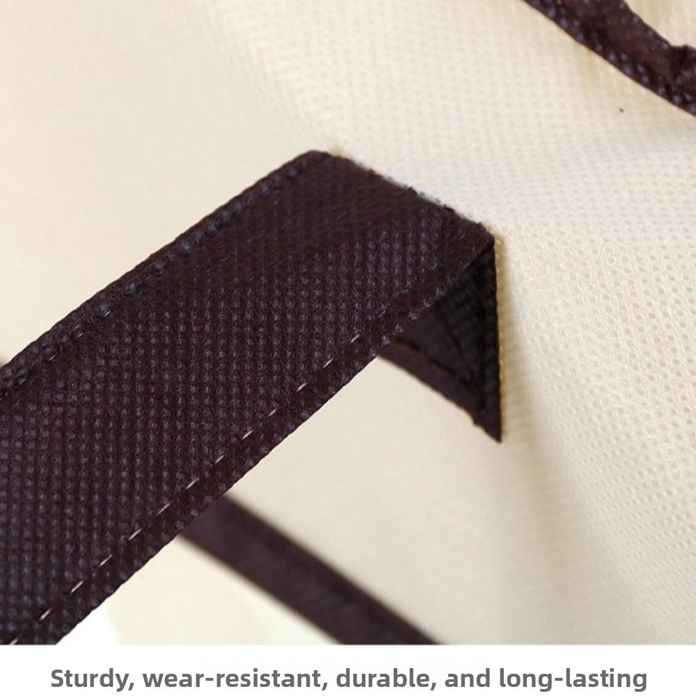 Durable Transparent Clothes Storage Bag Non-woven Zipper Closure Dustproof Bag Handle Dust-Proof Quilt Storage Bag Household Use