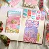2Pcs INS Aesthetic Oil Painting Magnetic Bookmark Cute Girl Book Accessories Book Marker Tab Magnet Clip Teacher Gift Stationery