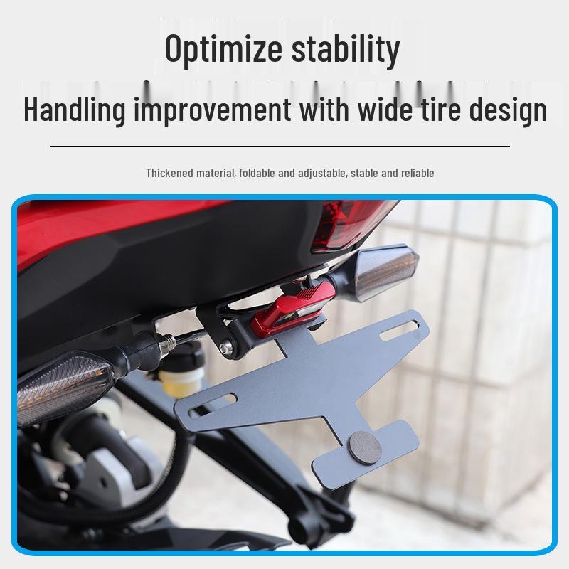 Qianjiang QJ Race 400/600 Motorcycle Short Tail Folding License Plate Bracket Accessories