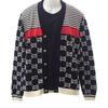 Gucci 523048_X9107 XL Cardigan Navy Cotton Mens