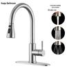 304 Stainless Steel Pull-Out Kitchen Faucet with Splash-Proof, Hot & Cold Features and Vegetable Washing Basin.