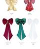 Large Velvet Christmas Tree Bow Ornament