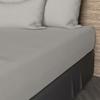 57 Thread Cotton Fitted Sheet 140x200 Cm UNI Linen, by Soleil D'ocre