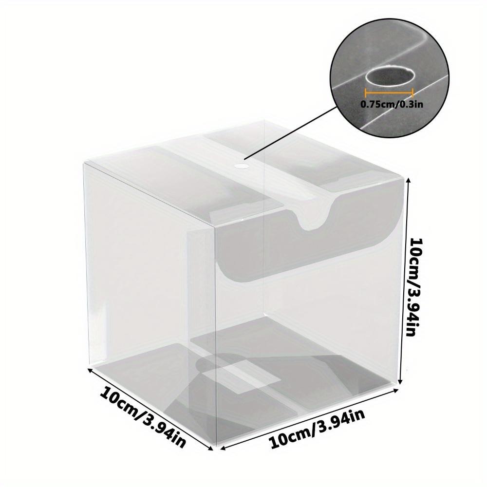 

15 шт. прозрачных коробок с отверстием сверху, прозрачные пластиковые подарочные коробки, прочные коробки для угощений для вечеринки, свадьбы, детского душа 15pcs box hole top
