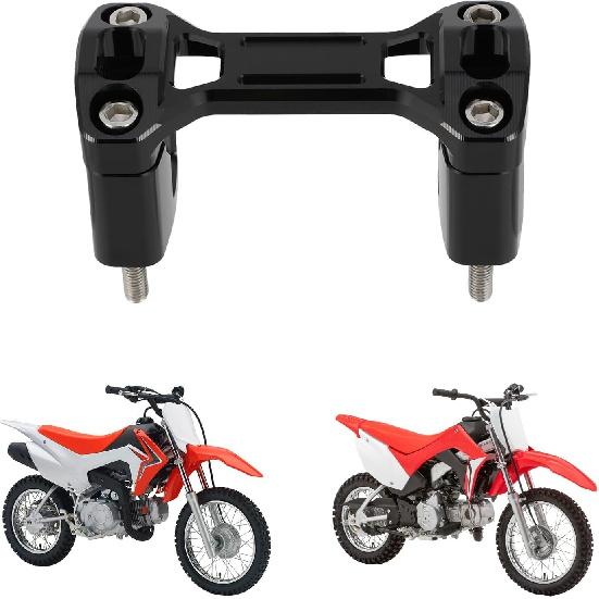 Motorcycle Handlebar Mount Clamp Risers1 1/8" Triple Tree Bar Mount with Risers for CRF 110 CRF110F CRF110 CRF 110F 2013 2014 2015 2016 2017-2024 Red