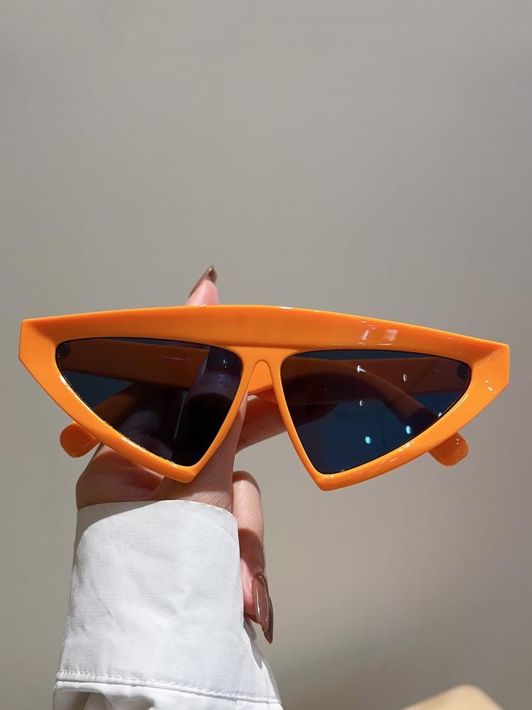 KAMMPT Triangle Shape Sunglasses Men Women Fashion Futuristic Goggle Eyewear Trendy Luxury Brand Designer UV400 Sun Glasses