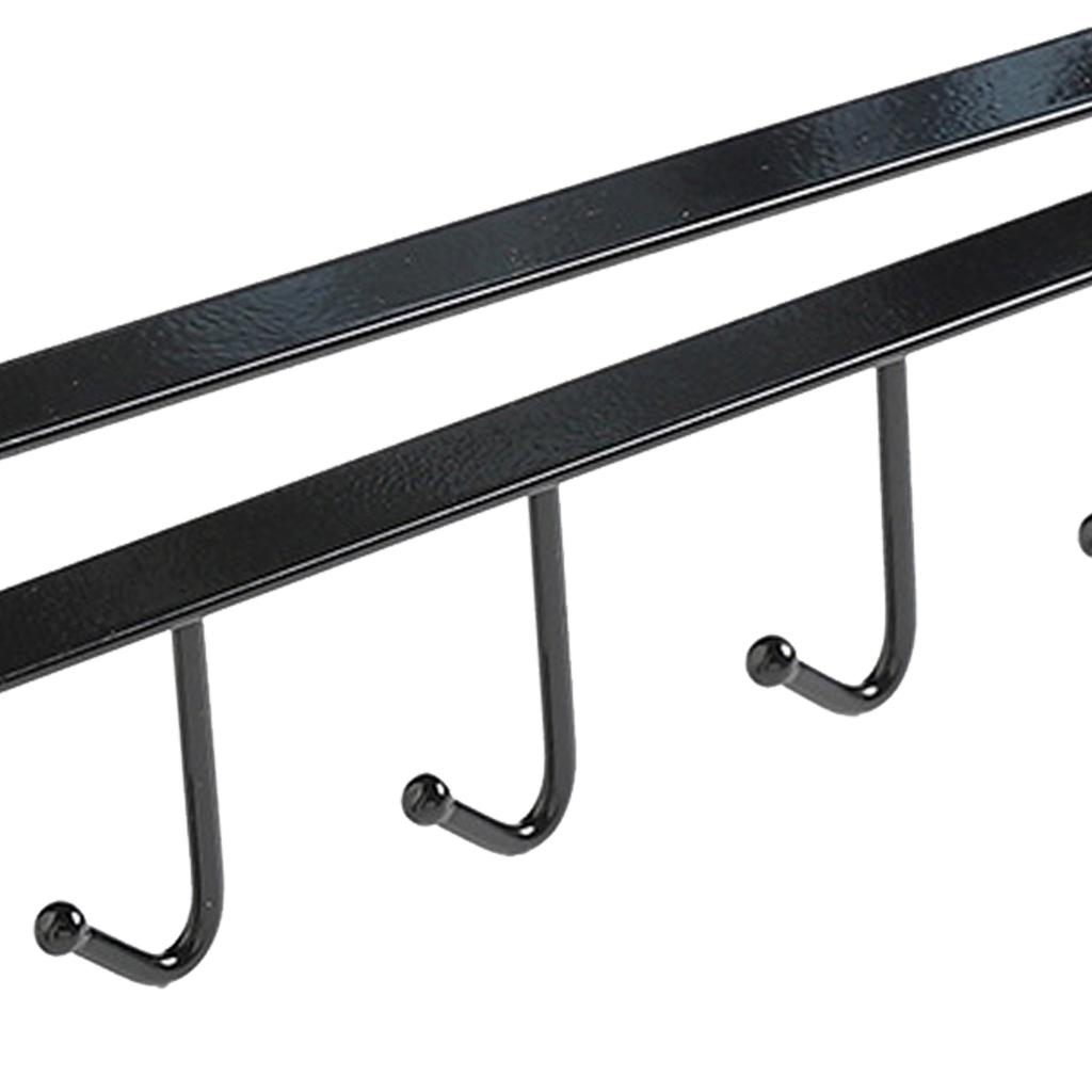 Tassenhalter Unterschrank Eisen Ohne Bohren Unter Regal 6 Haken Tassenorganisator Aufhänger für Küche