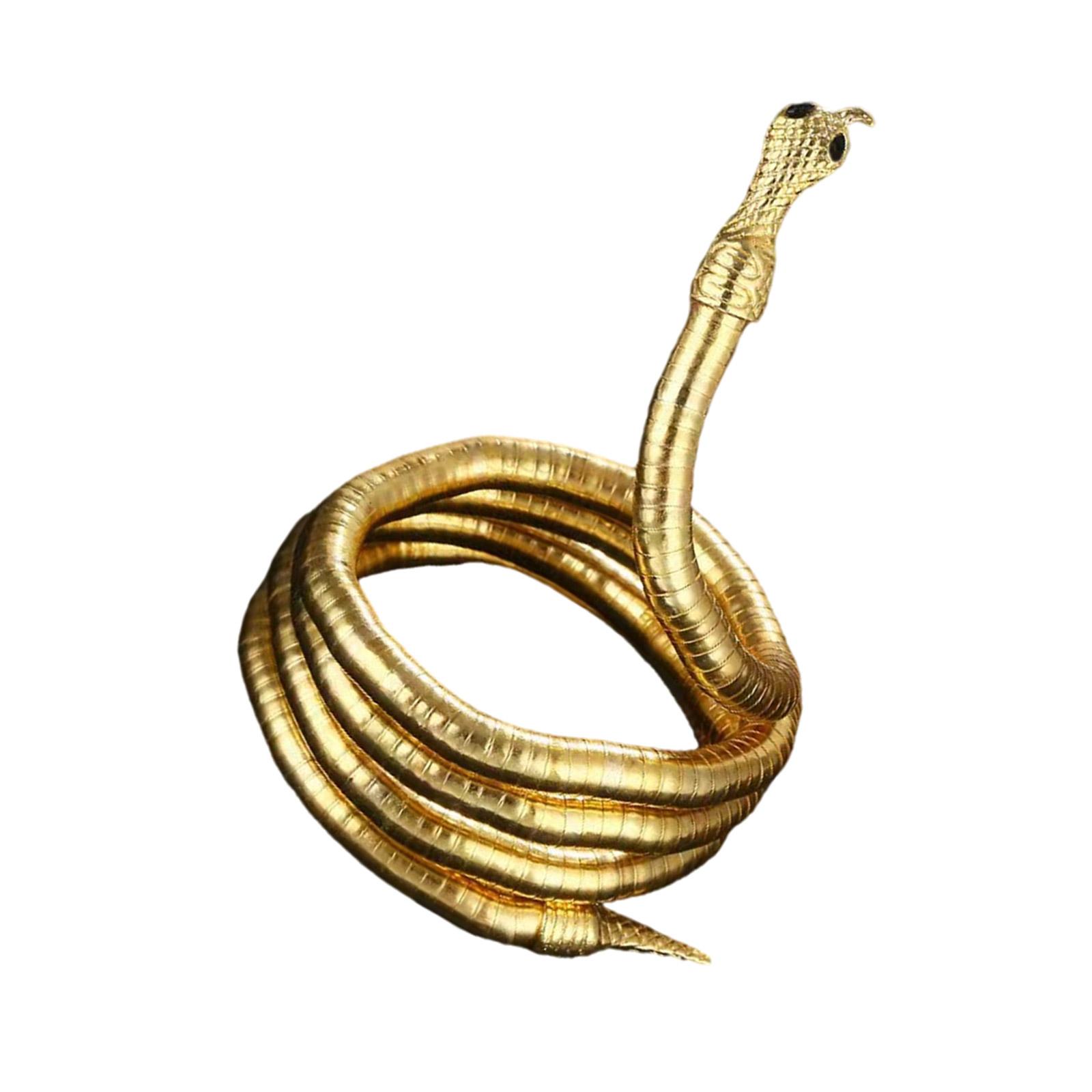 

Elegant Snake Wrap Necklace Portable for Fashionable Women Seek Unique Jewelry Pieces for Parties and Celebrations золотой
