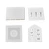 Home House Candle Holder Mold Plaster Concrete Resin Candlestick Silicone Mold Elegant Home Decorations Mould DIYs Craft