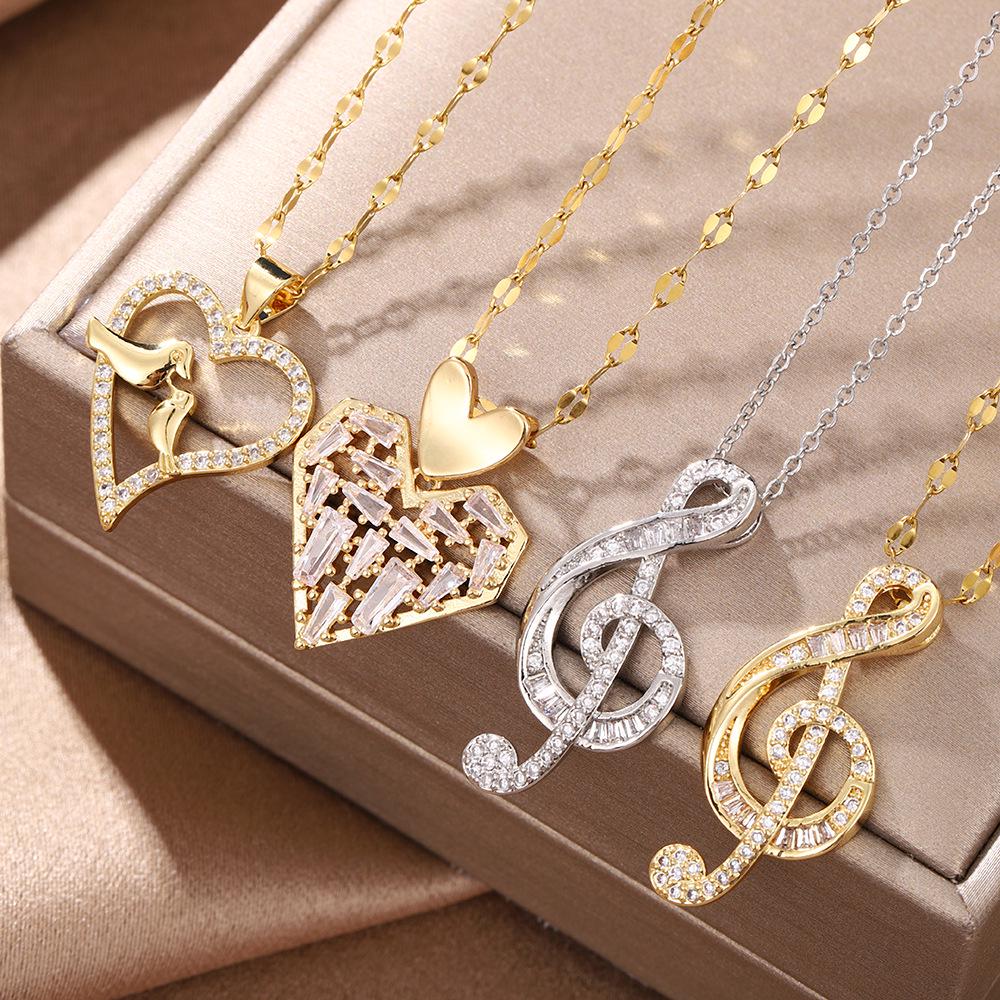 Heart-Shaped Collarbone Necklace - Niche Fashion, Elegant, Japanese & Korean Style Accessories for Women