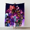 130×150cm Deltarune Hra Tenká Tištěná Přikrývka Doplňky Domácí Deky Flanelová Přehoz na Pohovku, Postel, Cestování, Kempování, Kancelář, Gauč