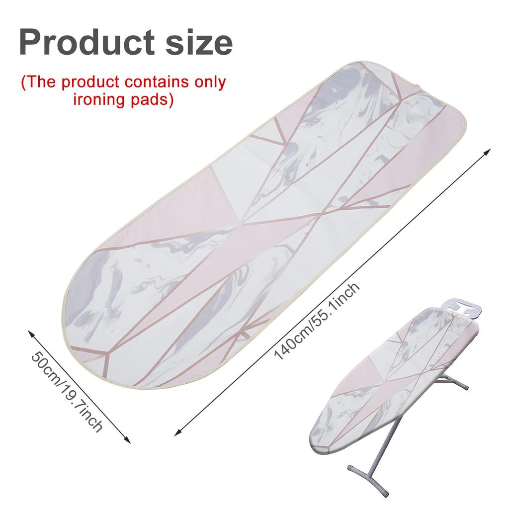 Bügeltischbezug 100% Baumwolle Bügeltischauflage Ersatz Zuhause Elastisch Verstellbar Hitzebeständig Groß Bügelbezug