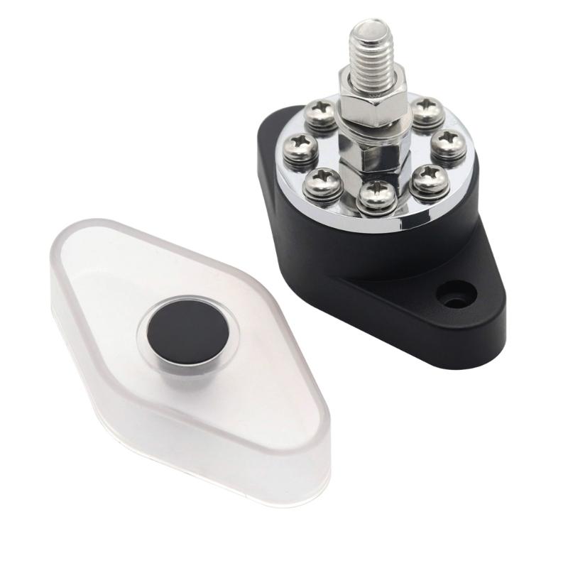 Bus Bar & Cover Ground Distribution Block Kit Universal Car Boat Marine Pickup Trailer Power Distribution Terminal Block