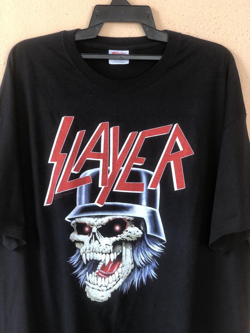 Slayer Iconic Skull Metal Band Classic Style Black Unisex Tshirt S5XL KH7293 XXXL