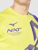 Mizuno Practice Long Track and Field Running Lime Green x Deep Size XS N-XT Shirt, Sleeve, Moisture-Wicking, Quick-Drying, Wear, U2MA1520, Navy,