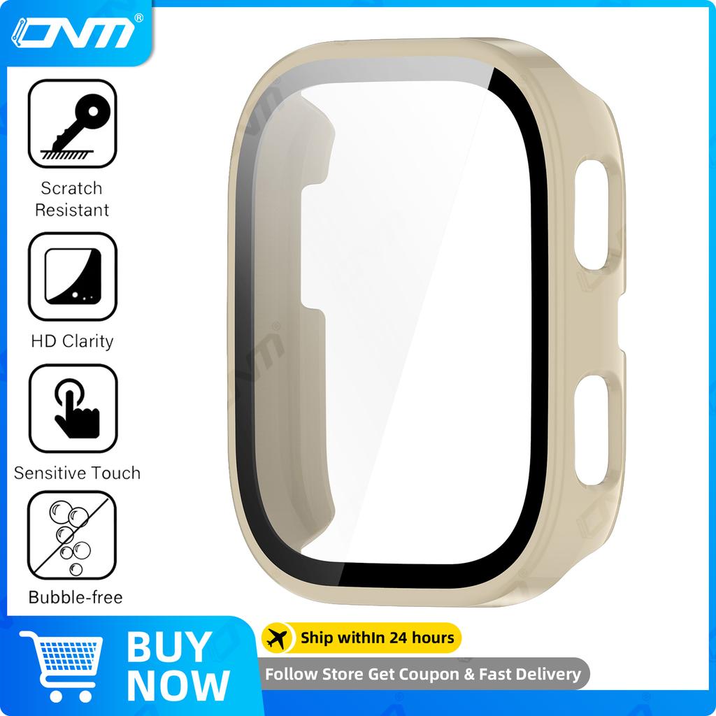 Glass+Case for Amazfit Bip 6 Tempered Glass Screen Protector & Hard PC Protective Bumper for Amazfit Bip6 Accessories