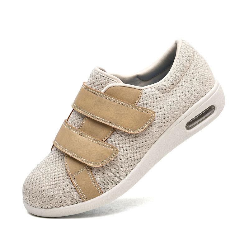 Elderly Shoes Knitted Mesh Women's Walking Casual Middle-aged and Elderly Casual Shoes Adjustable Shoes