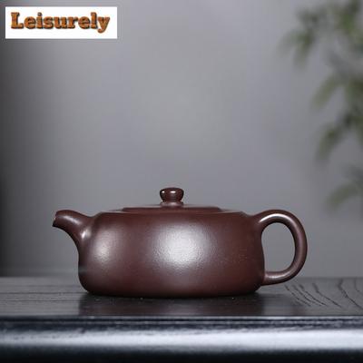 160ml Κομψές Τσαγιέρες από Μωβ Άργιλο Yixing Χειροποίητες Καλά Λειασμένες Τσαγιέρες Καμπύλες από Ακατέργαστο Ορυκτό Μωβ Λάσπη Βραστήρας Ζίσα Σετ Τσαγιού Συλλογή Υπηρεσιών Τσαγιού